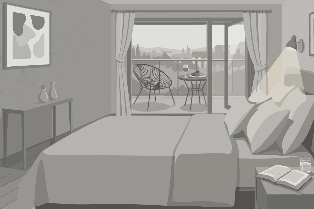 Suite 2 Chambres avec Terrasse et 2 Salles de Bains
